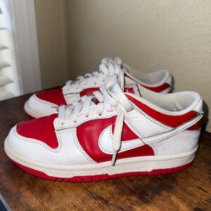 Nike Red and White Athletic Shoes